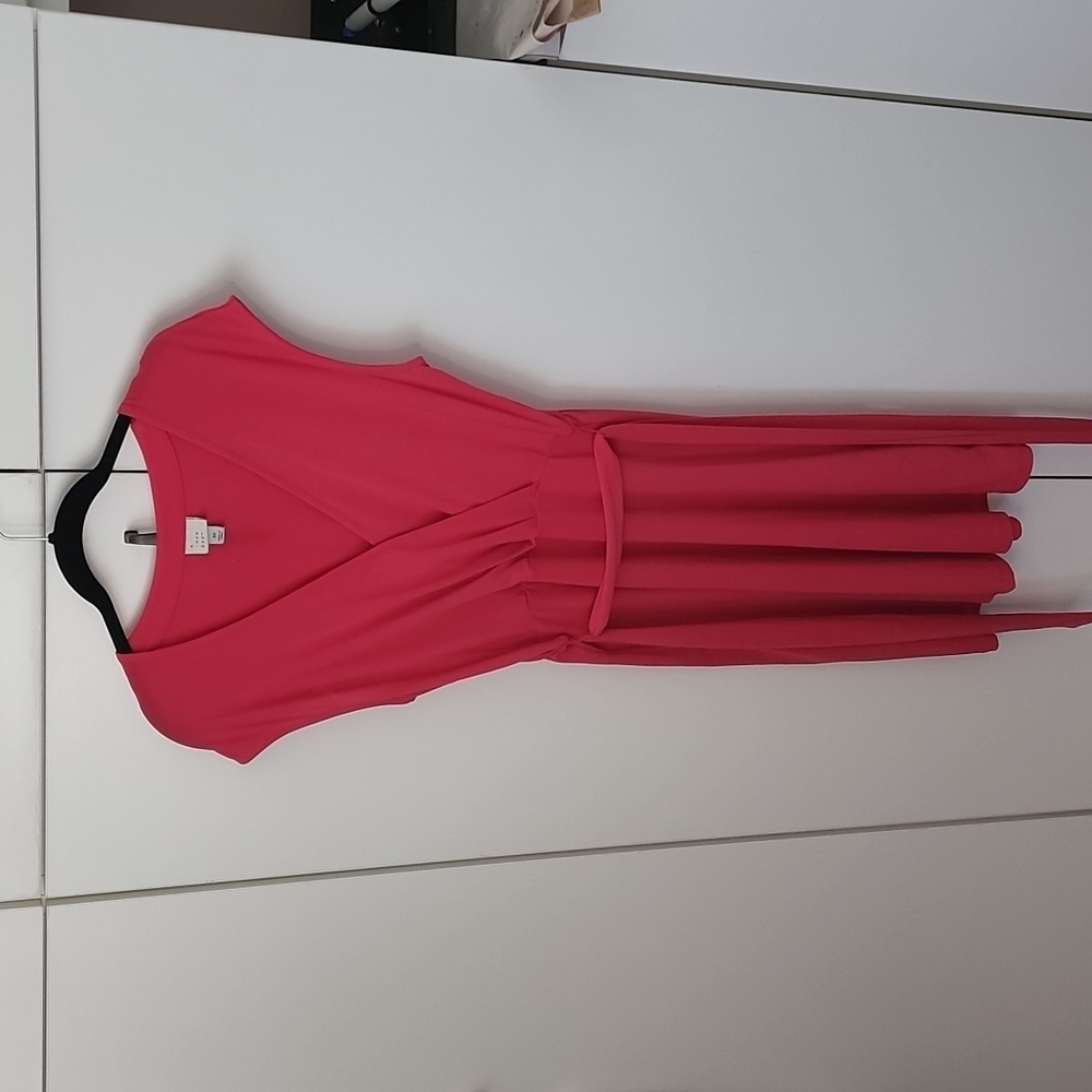 A New Day, hot pink short sleeve dress. Size XS